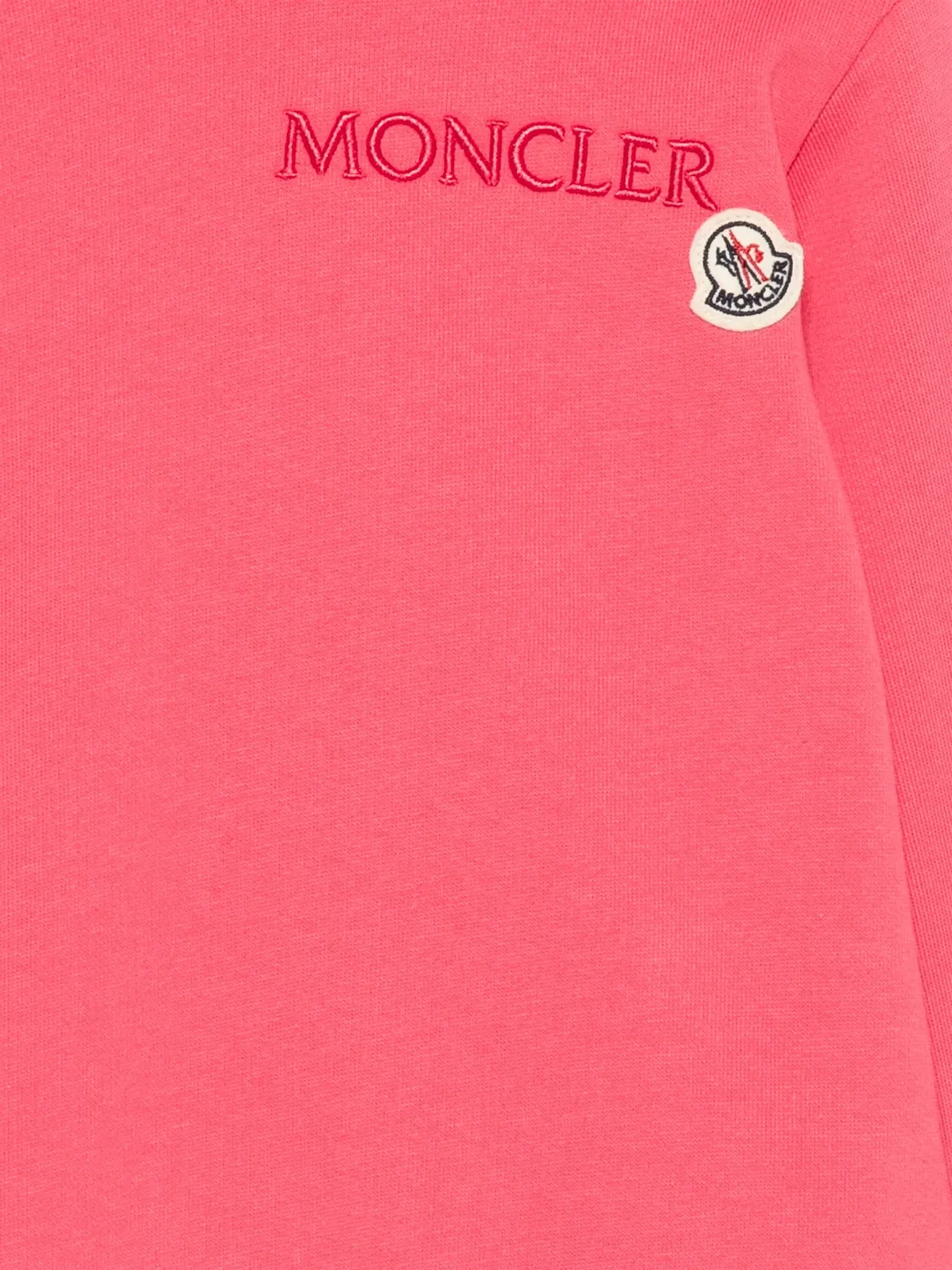 Худи с логотипом Moncler, розовый — фото 2