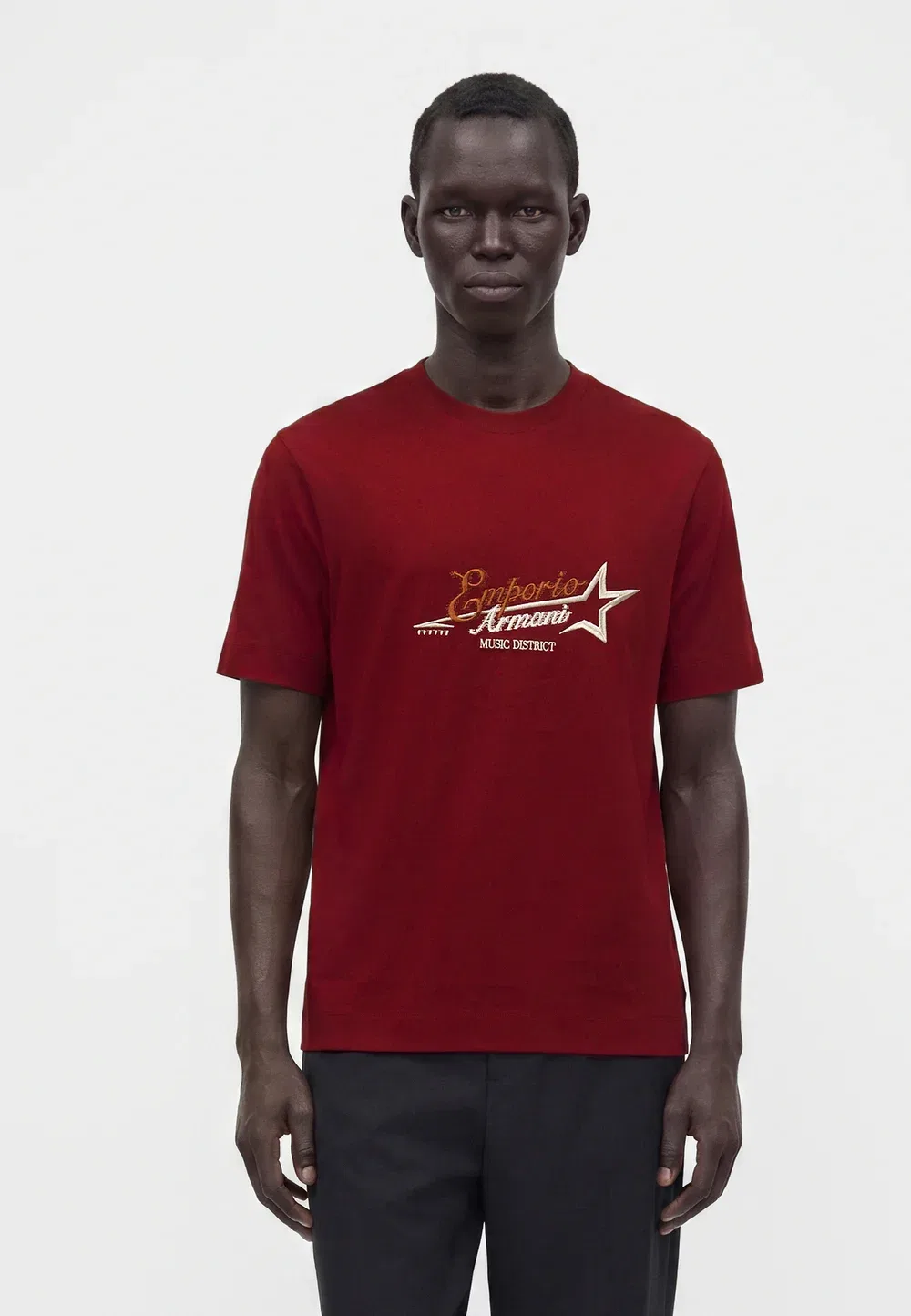 Футболка с принтом Emporio Armani, Merlot