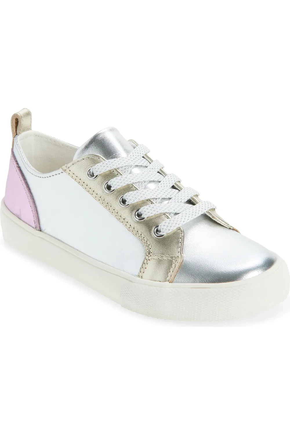 Детские кеды низкие металлик Mini Boden, Metallic