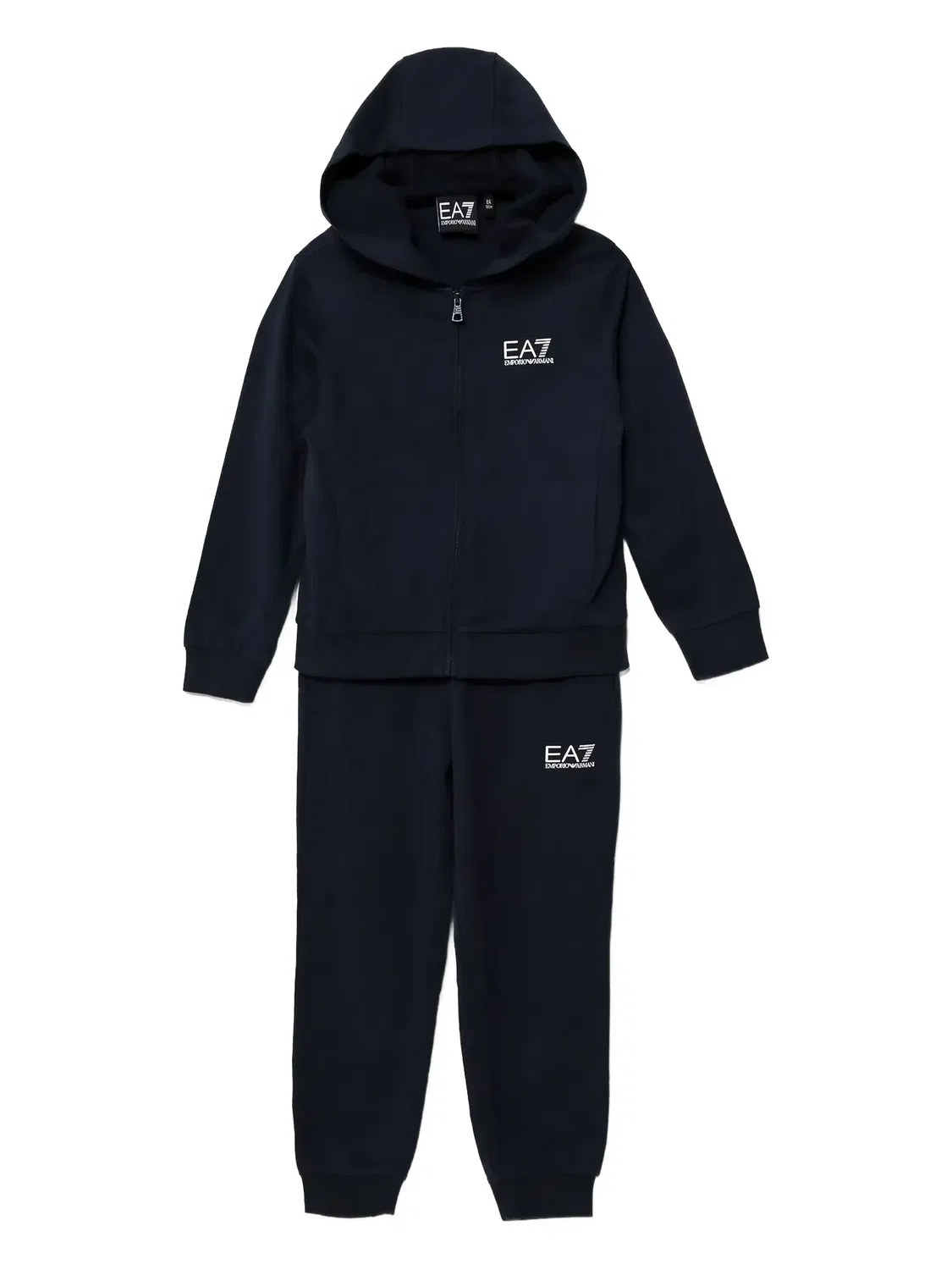 Толстовка с капюшоном и логотипом EA7 Emporio Armani, синий