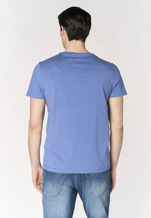 Футболка хлопковая Basic t-shirt U.S. Polo Assn., синий — фото 3