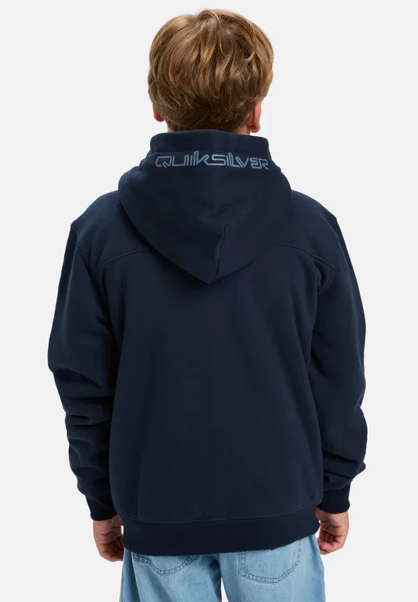 Толстовка на молнии флисовая Sherpa youth Quiksilver dark темно-синий — фото 2