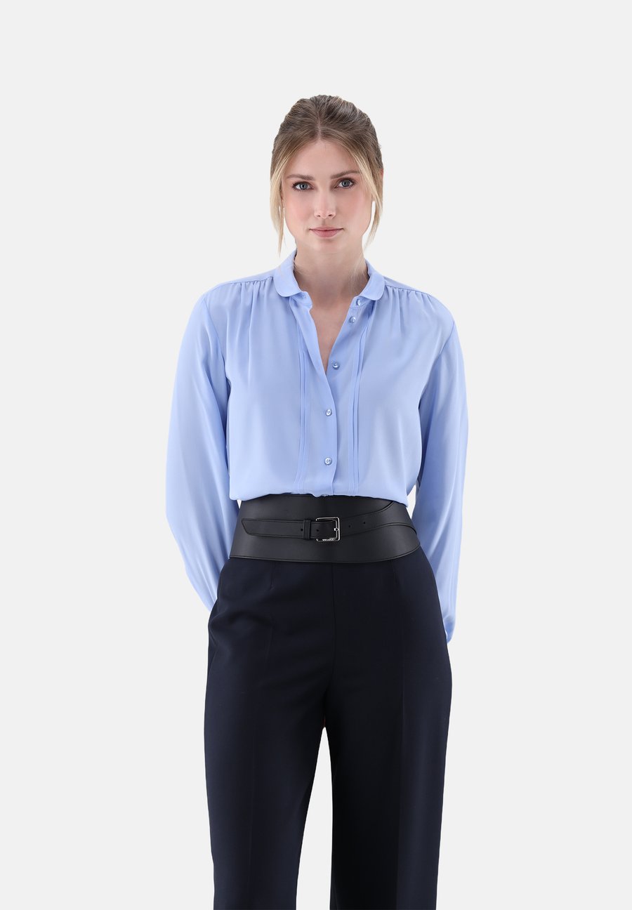 

Блуза van Laack Button-down blouse, Blue/Light Blue