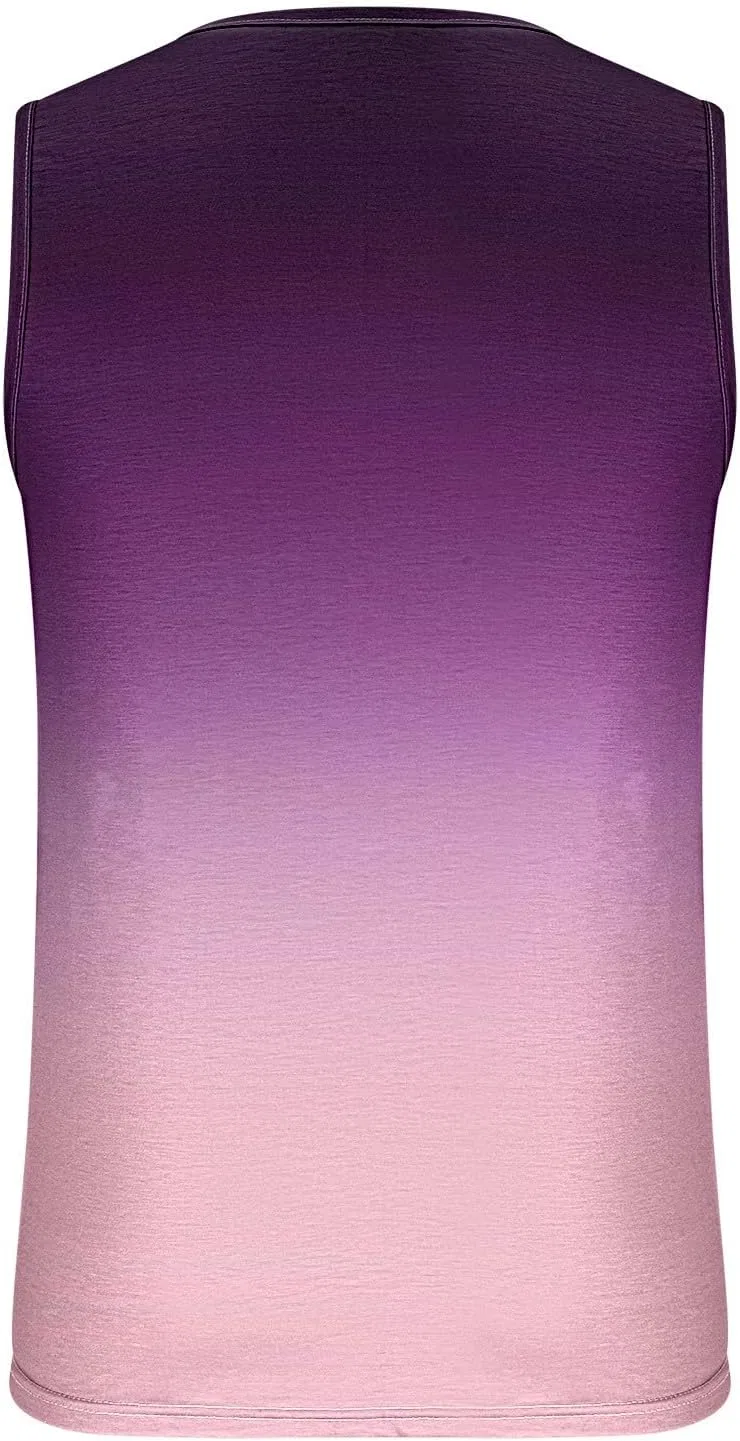 Мужская свободная майка для тренировок Gradient, Purple — фото 3