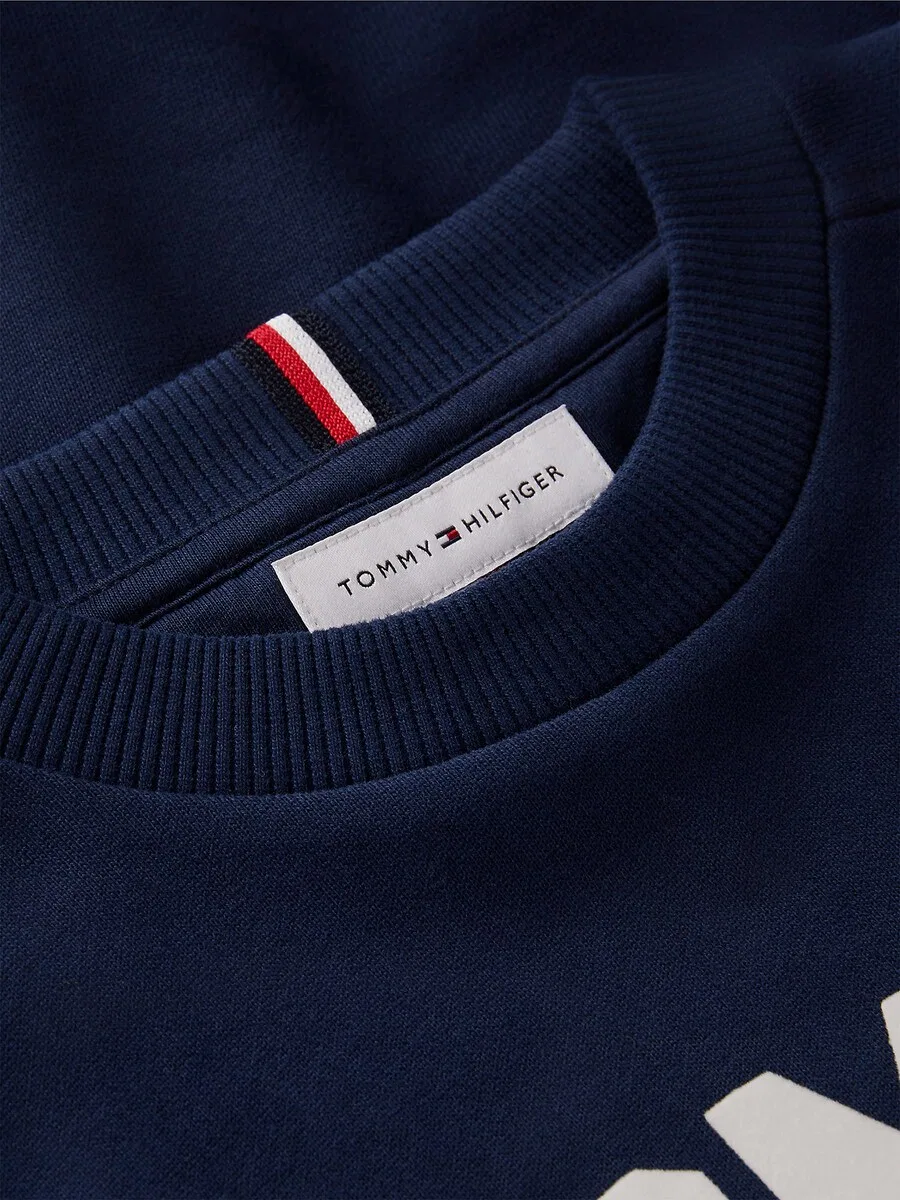 Толстовка TOMMY HILFIGER 'BRAND LOVE' темно-синего цвета — фото 3