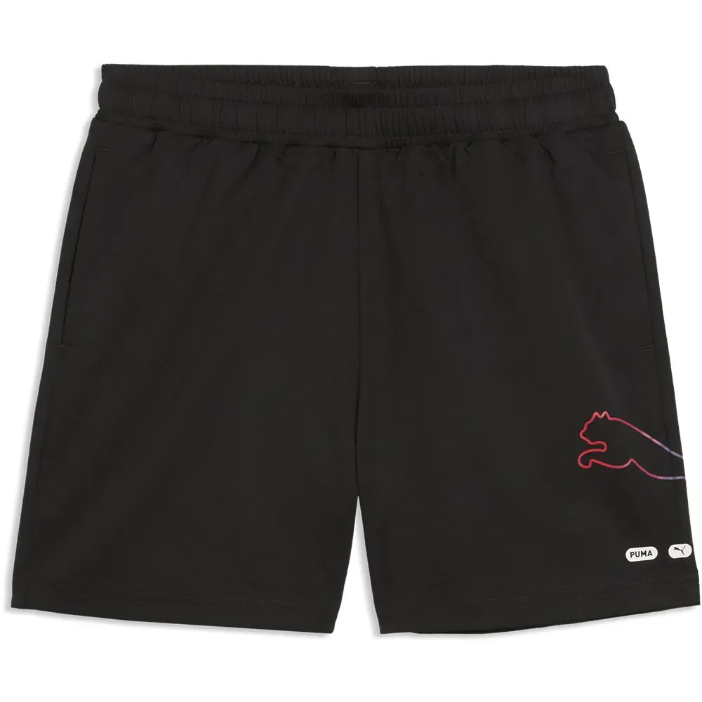 Детские шорты для мальчиков с принтом Ess Logo Lab Puma, Black