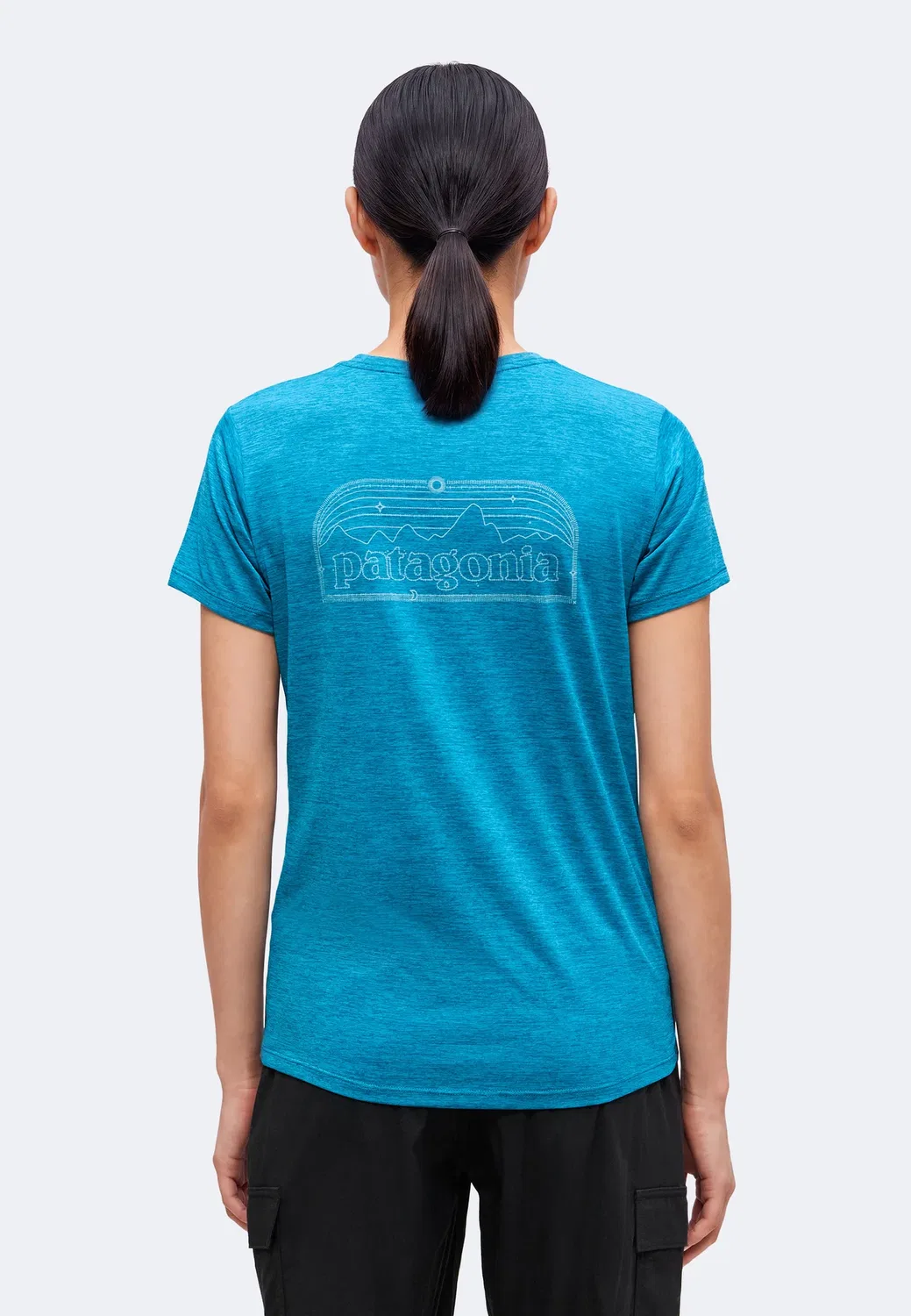 Ежедневная спортивная футболка P-6 Cosmos Patagonia, Glacial Blue/Light Glacial Blue