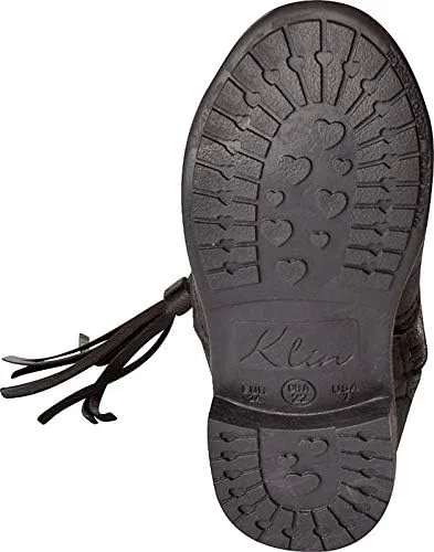Детские ботинки для девочек с принтом Atena KIDKLICK FUN FASHION, Black — фото 4