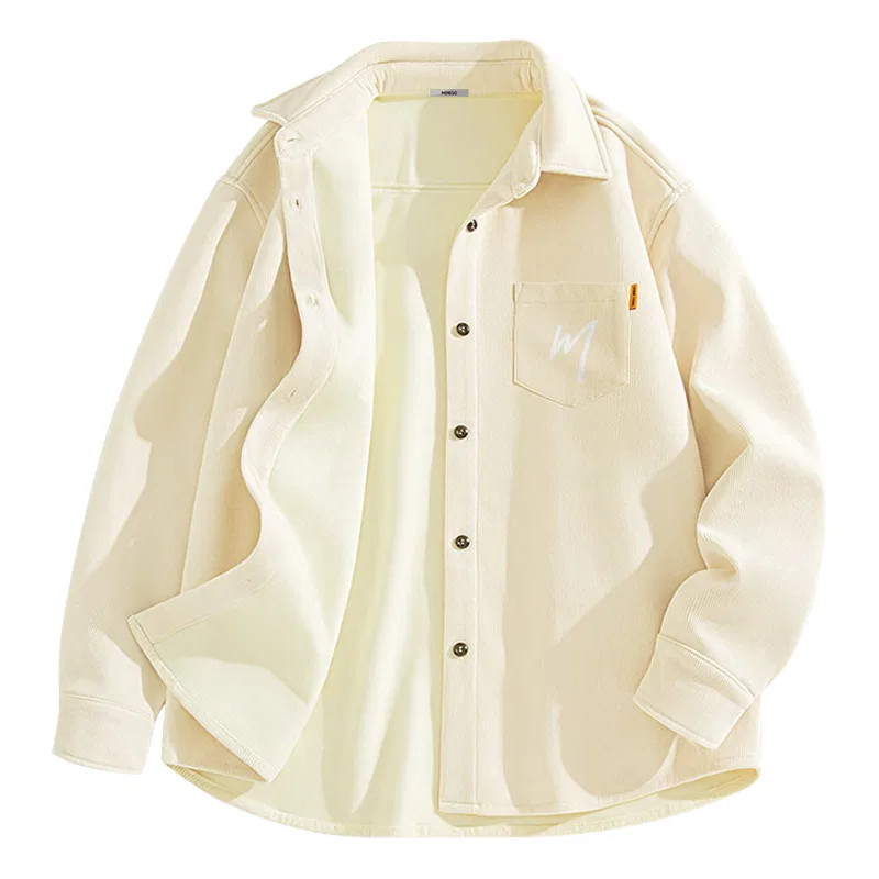 Детская рубашка Warm Corduroy Light Beige MINISO, Light Beige