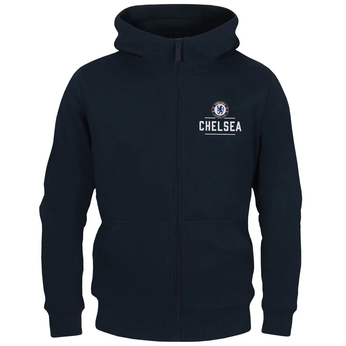 Детская худи на молнии Chelsea Fc, Navy
