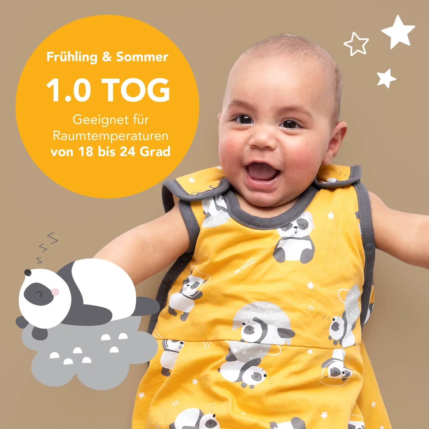 Спальный мешок для малыша 1.0 TOG Schlummersack, золотой — фото 3