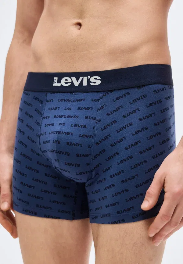 Комплект из 2 мужских боксерских трусов с логотипом Levi'S, темно-синий — фото 4