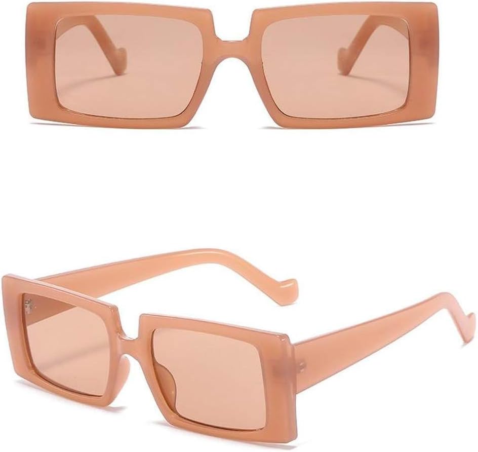 

Женские солнцезащитные очки в винтажном стиле, маленькие прямоугольные, классические женские солнцезащитные очки, очки для женщин с защитой от ультрафиолета UV400 LVTFCO, Tea Tea