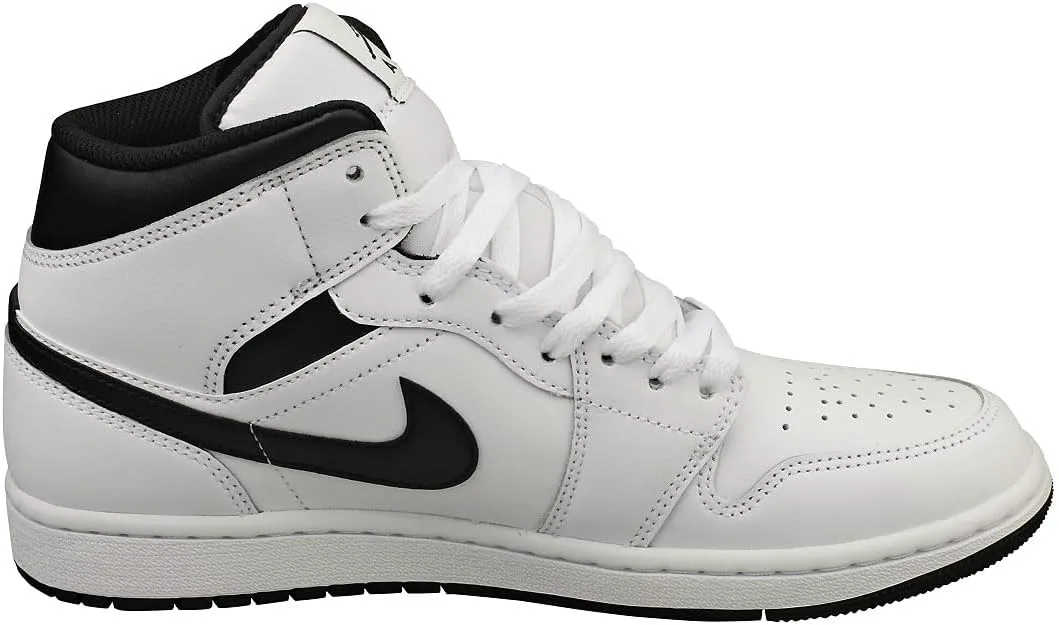 Nike Мужские кроссовки Jordan 1 Mid белый/черно-белый-черный (DQ8426 132) — фото 4
