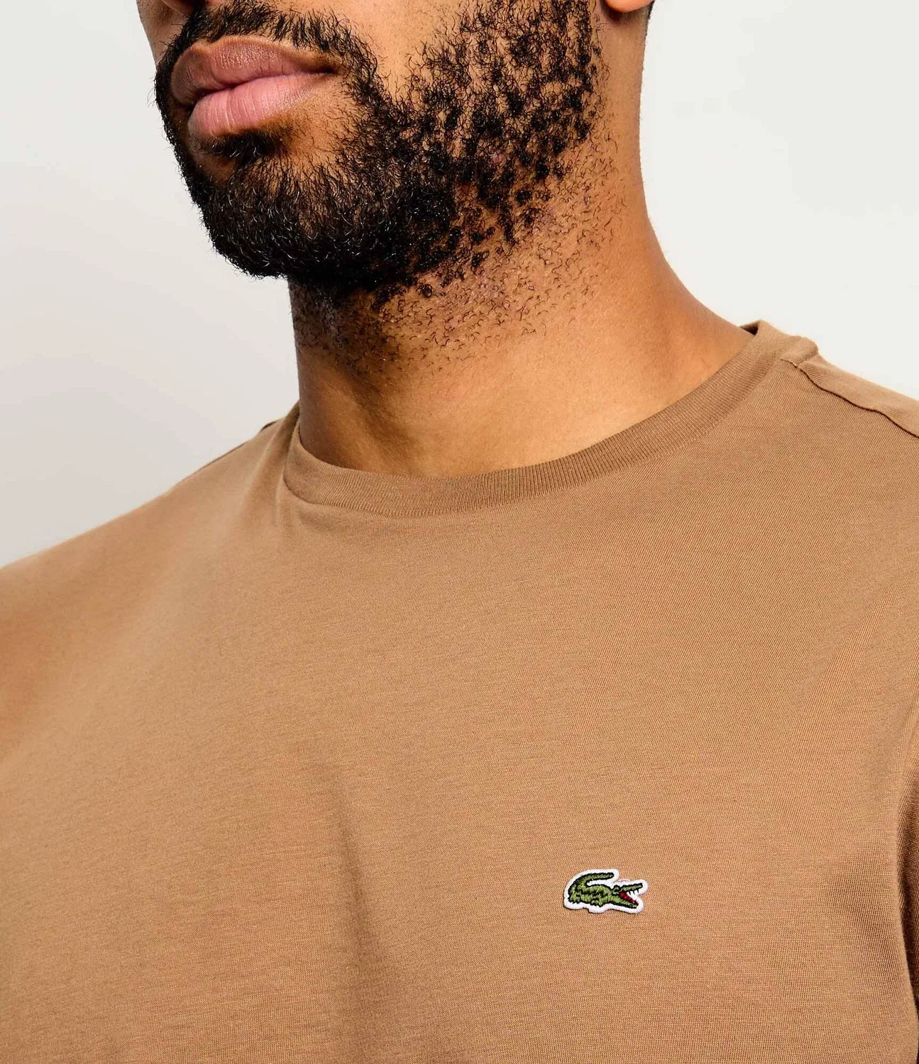 Футболка с круглым вырезом Lacoste, Marrone — фото 4