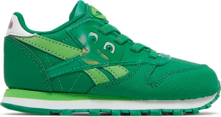 Кроссовки pj masks x classic leather toddler 'gekko' Reebok, зеленый — фото 2