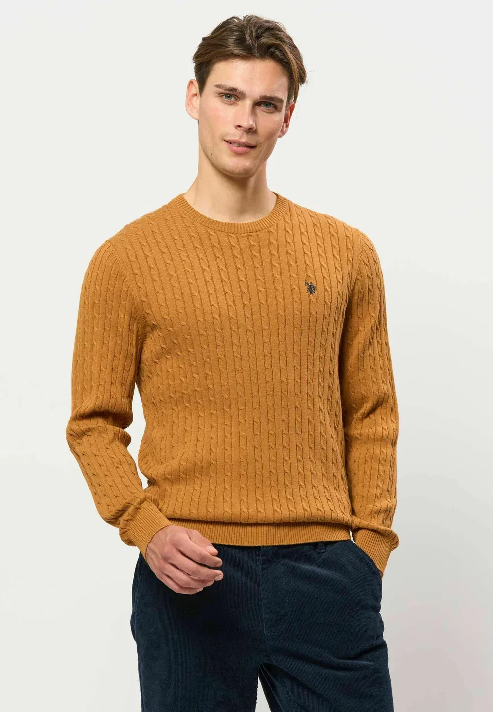 Свитер крупной вязки от Ummads U.S. Polo Assn., Brown Sugar