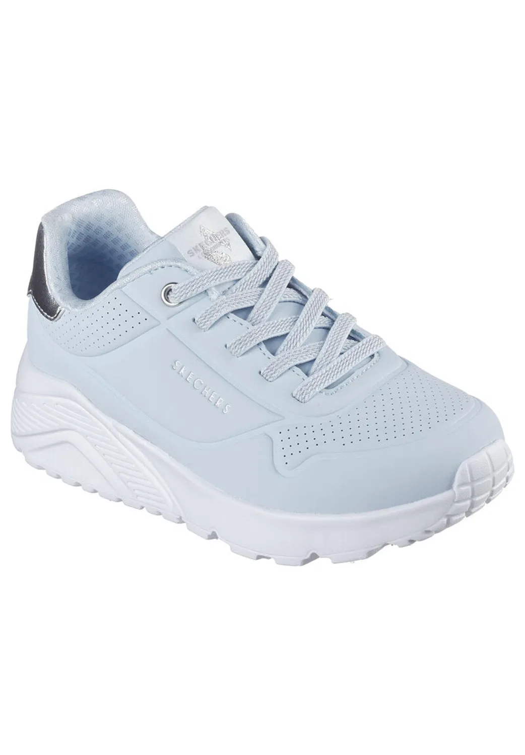 Детские кроссовки с металлическим покрытием UNO LITE METTALIC MODE Skechers, Цвет BLAU
