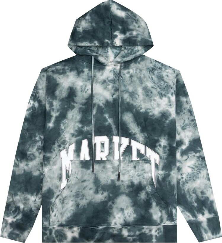 

Худи Market Pocket Arc Hoodie Smoke Cloud 'Smoke Cloud', зеленый