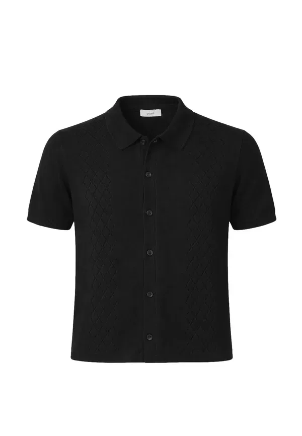 Рубашка хлопковая Over/D Black, черный