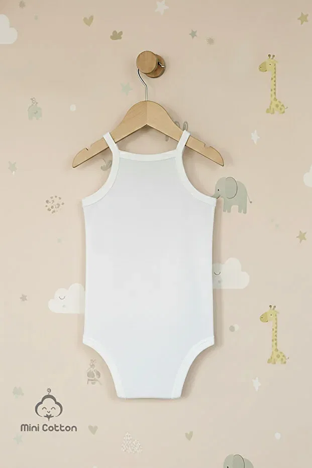 Детское боди с принтом Mini Cotton, White — фото 2