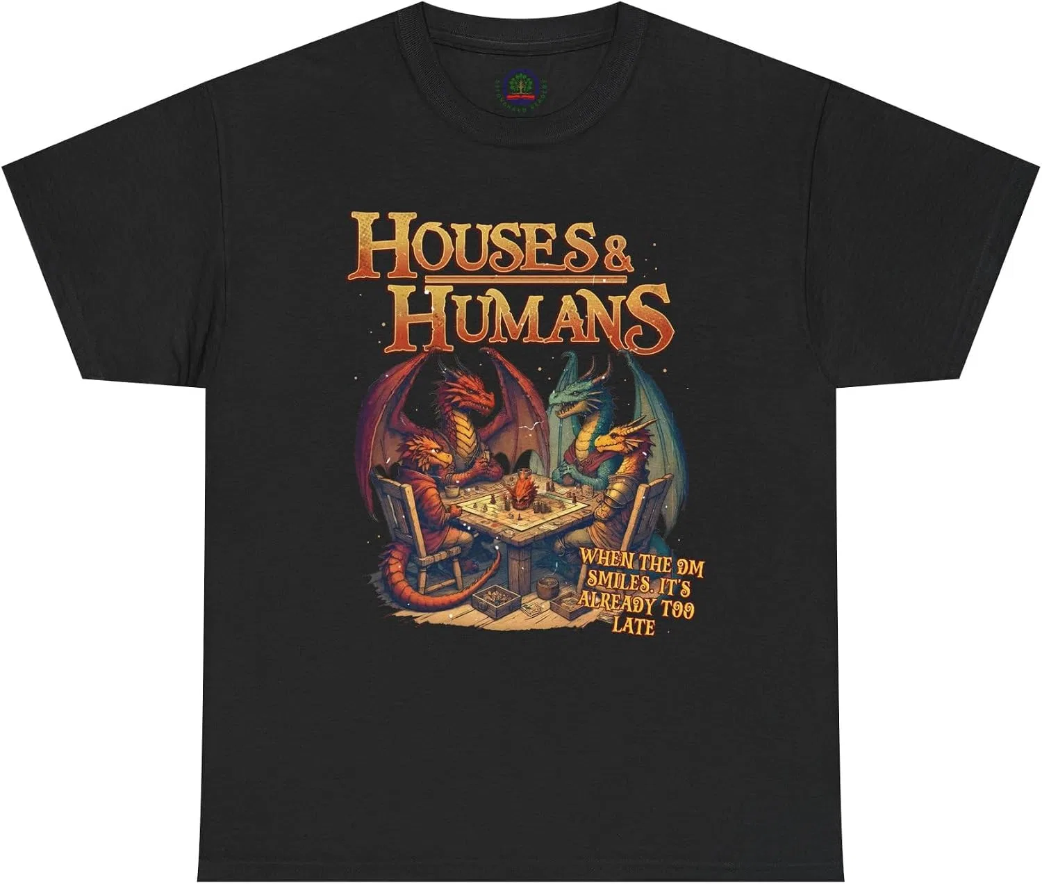 Мужская футболка с принтом Houses and Humans Role-Playing Tee, чёрный — фото 3