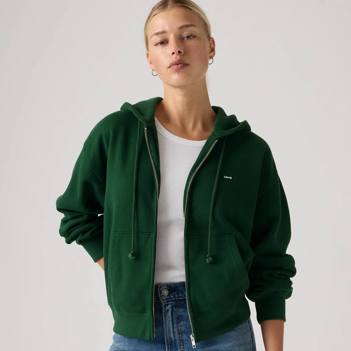 Повседневная толстовка на молнии Levi's, Pine Grove - Green