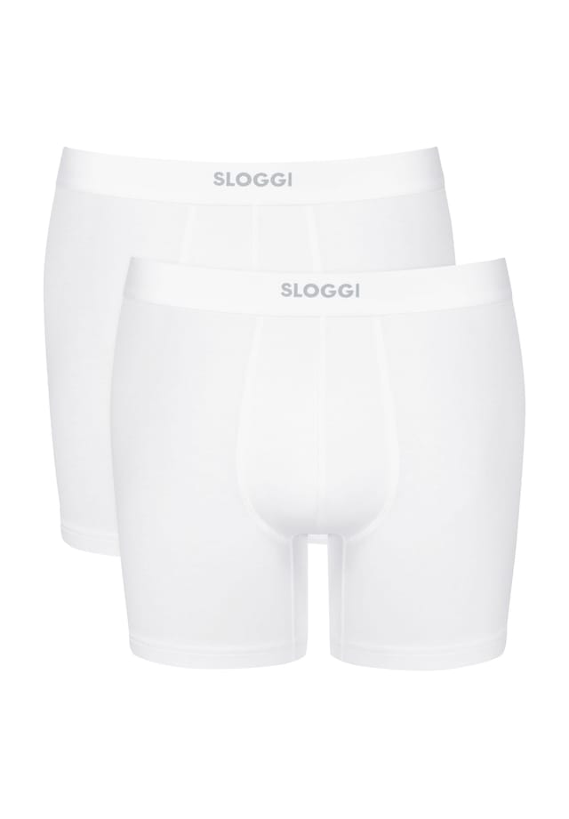 

Длинные короткие / брюки 2 упаковки для мужчин когда-либо легко Sloggi, белый