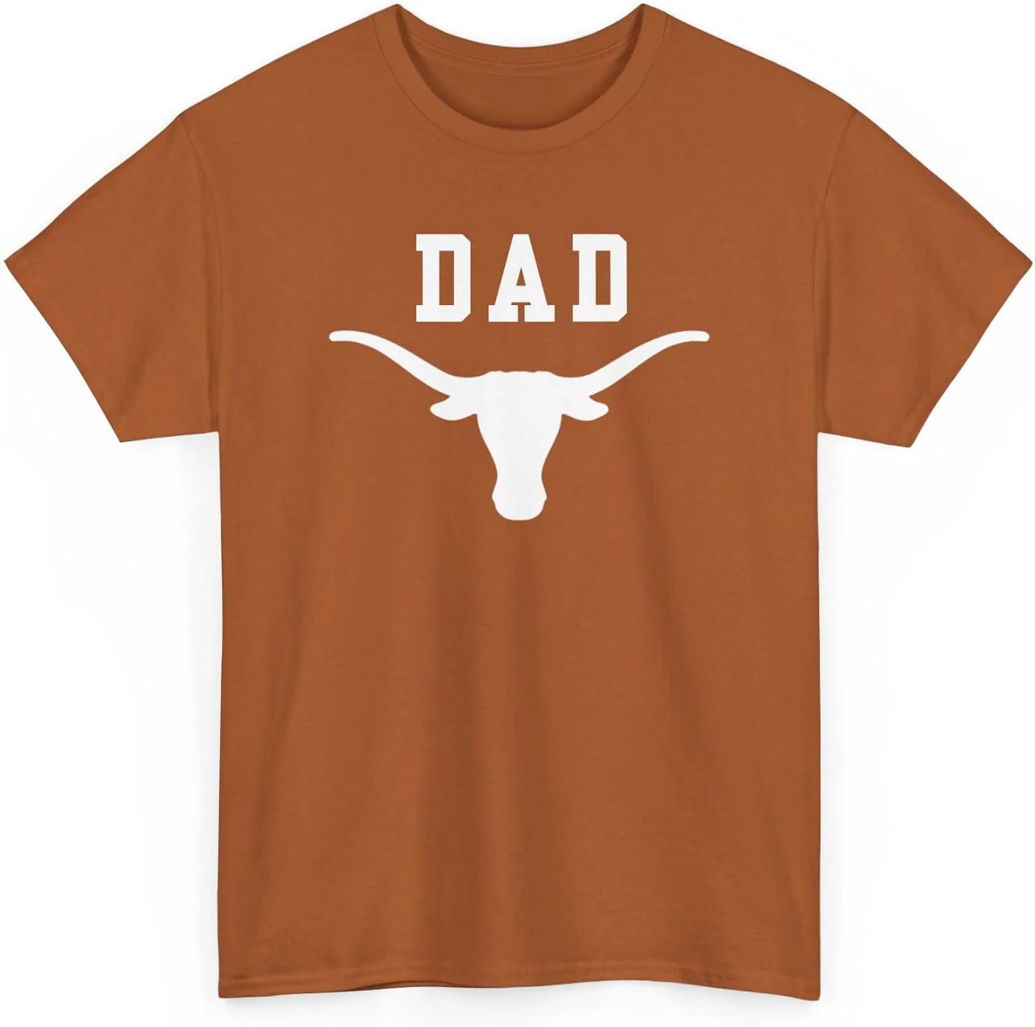 Мужская футболка с принтом Longhorn Gildan 5000, Texas Orange