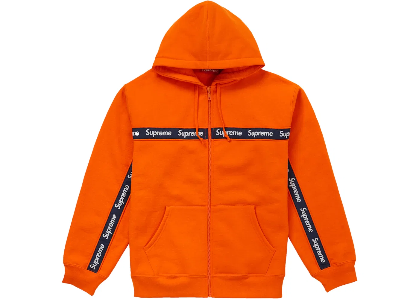 Мужская худи с принтом Supreme Hooded Sweatshirt, Orange