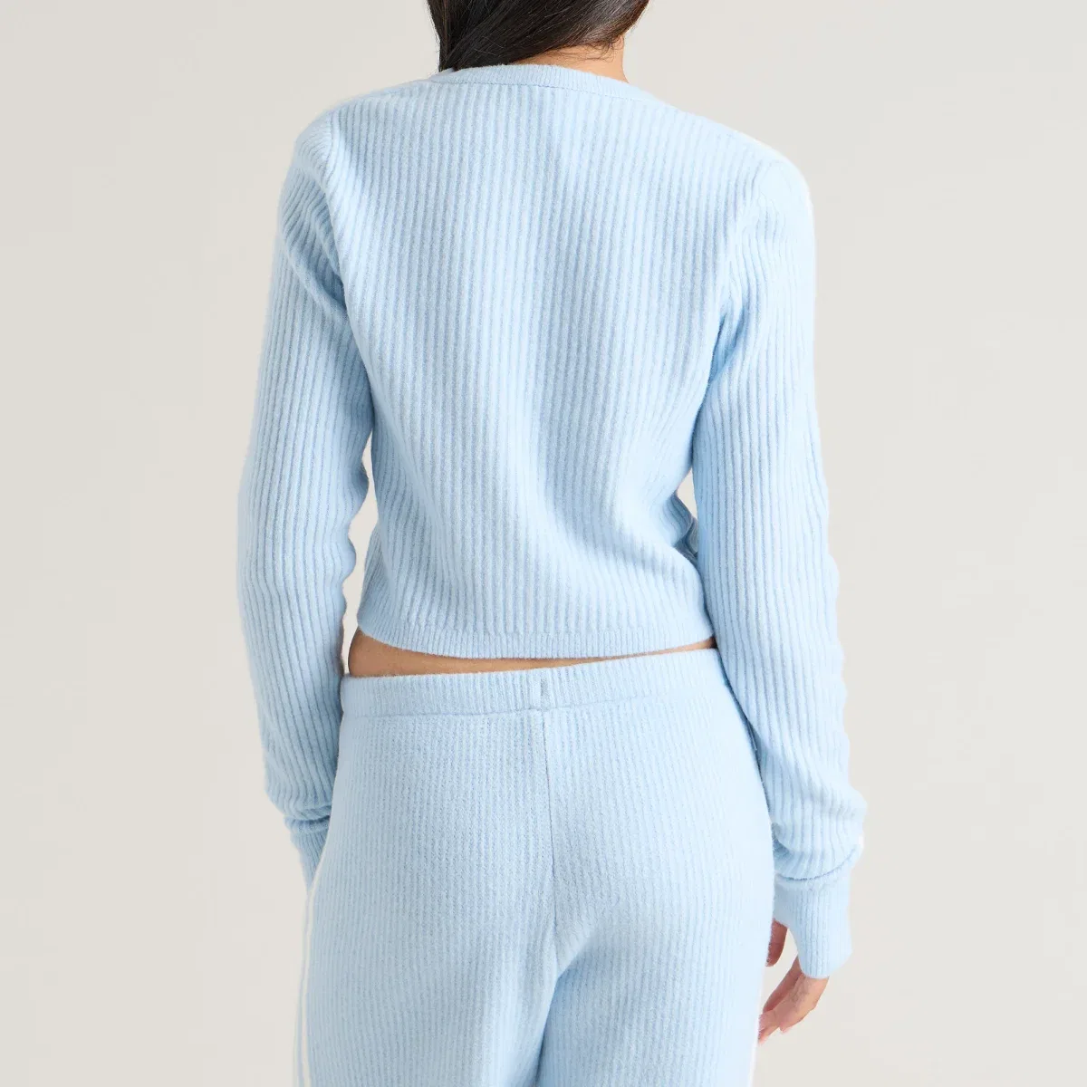 Кардиган-обертка с V-образным вырезом X JENNIE Adidas, Wonder Blue — фото 3