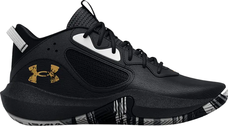 

Кроссовки Under Armour Lockdown 6 GS Black Metallic Gold, черный