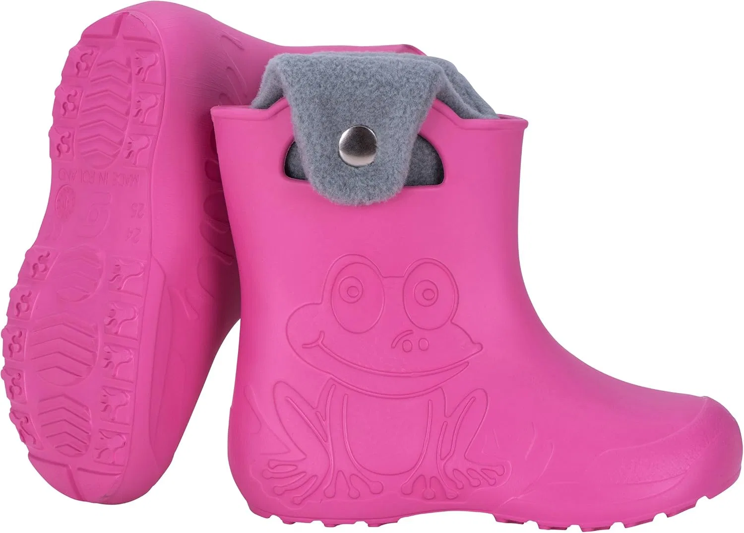 Детские снегозащитные сапоги с принтом Froggy Kids LBC, Pink — фото 2