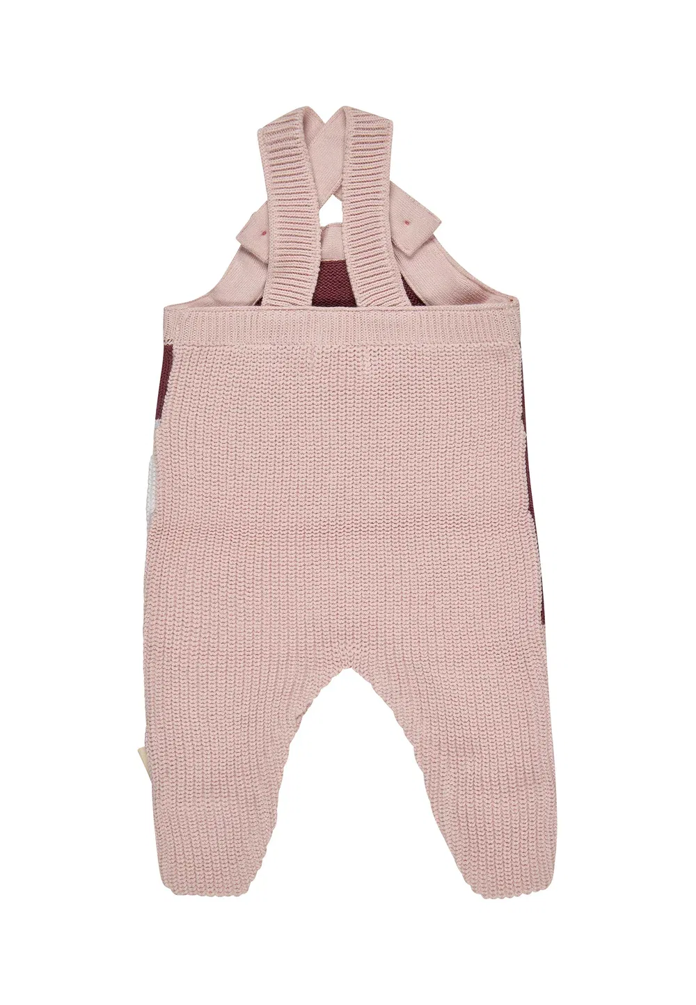 Шорты Strickstrampelhose Colorblock mit Knöpfen An Trägern und Schritt унисекс - комбинезон Sterntaler, Puderrosa — фото 2