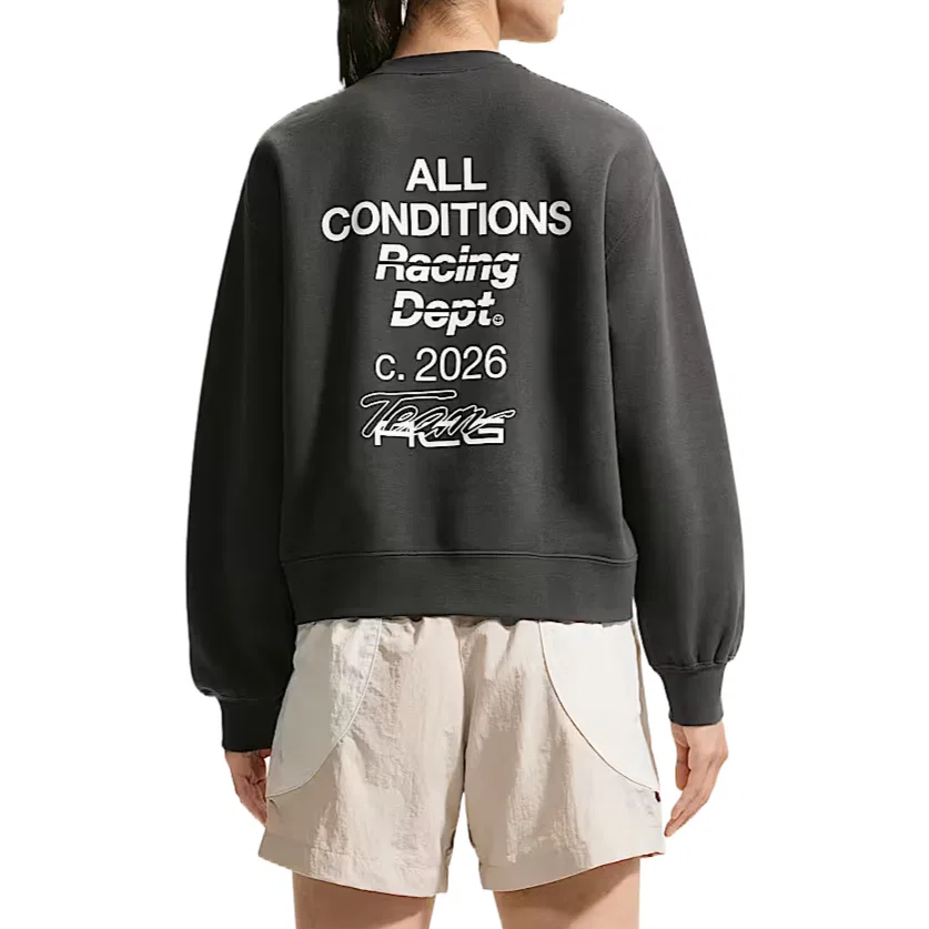 Женский свитшот свободного кроя Nike ACG Dri-FIT, Dark Smoke Gray/White — фото 3