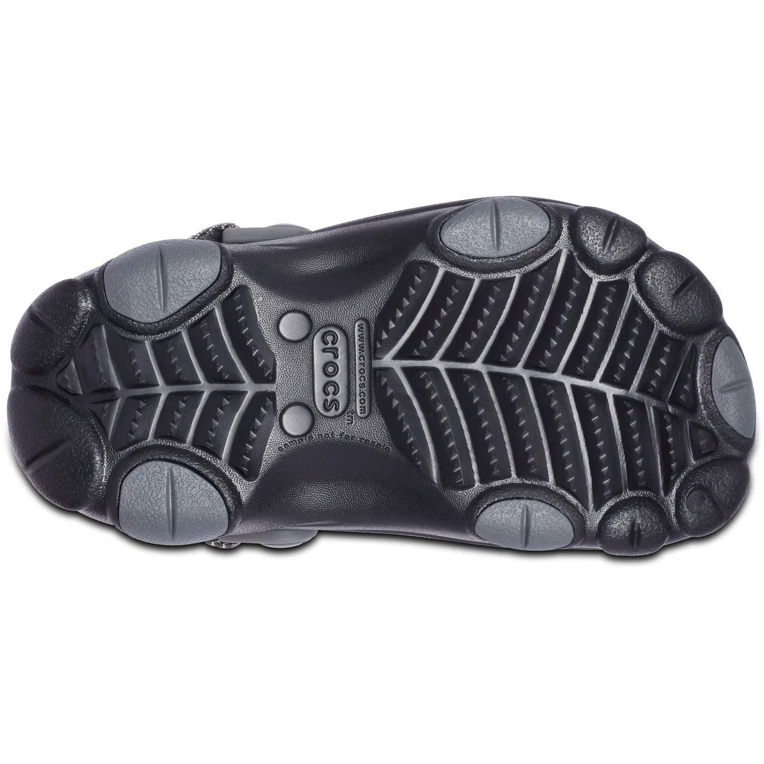Детские клоги с открытой пяткой и ремешком Crocs, Black — фото 3