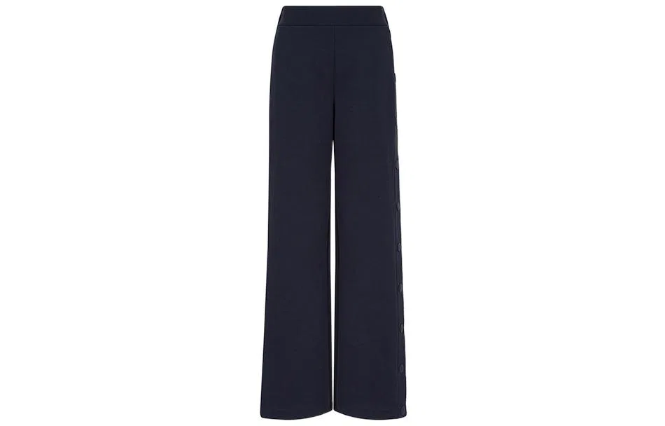 Брюки повседневные straight fit, EMPORIO ARMANI, Black