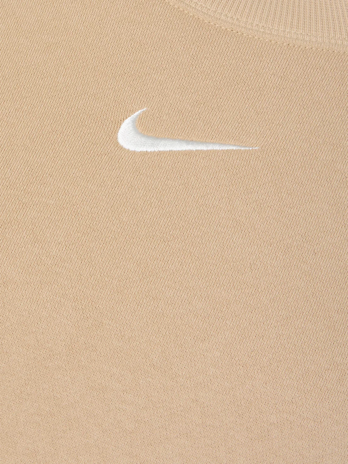 Женский свитшот регулярной посадки Nike, бежевый — фото 3