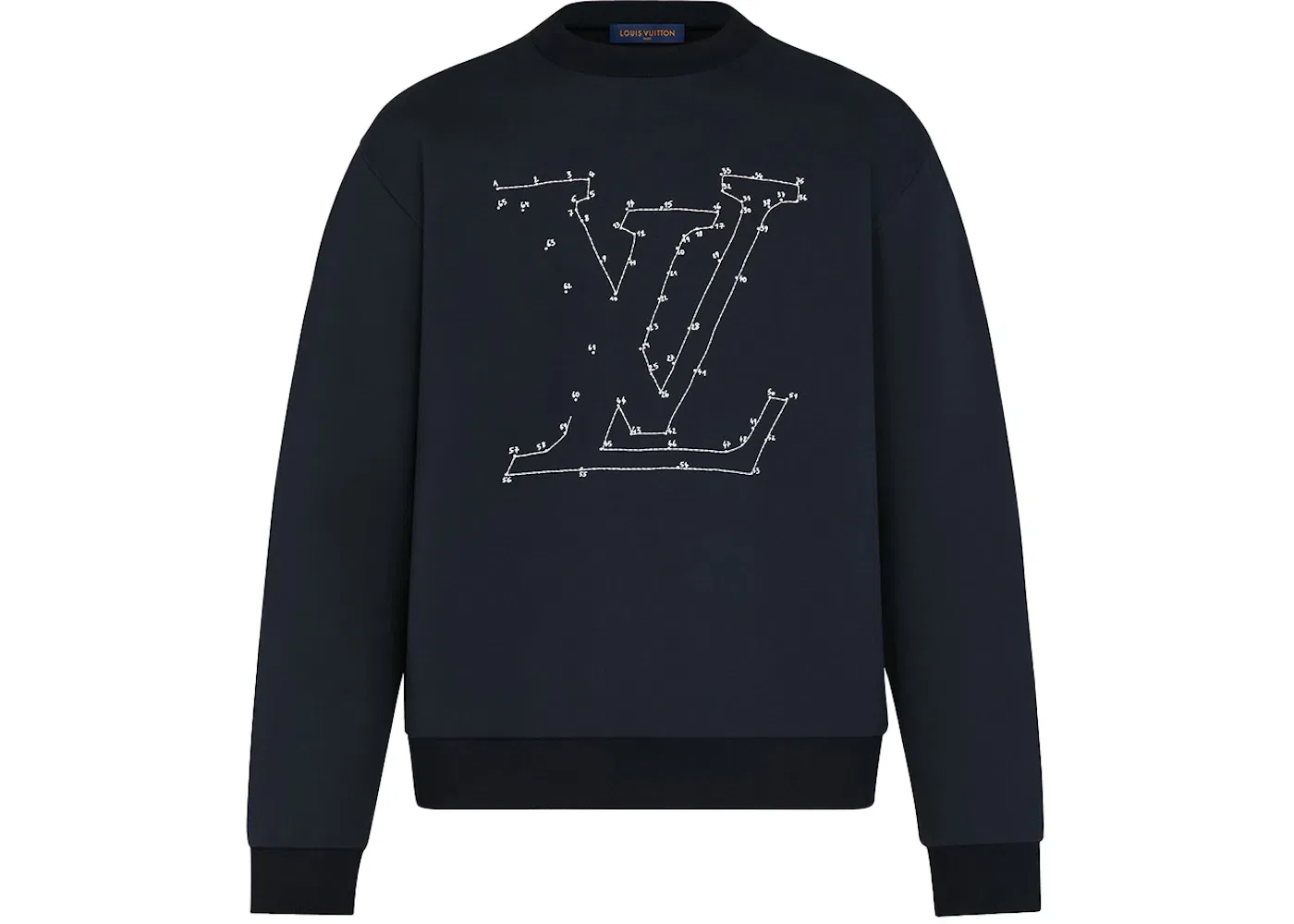 Мужской свитшот с вышивкой Louis Vuitton, Navy