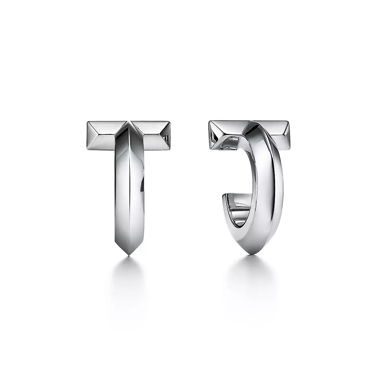 

Серьги Tiffany & Co. T1 Hoop, белое золото