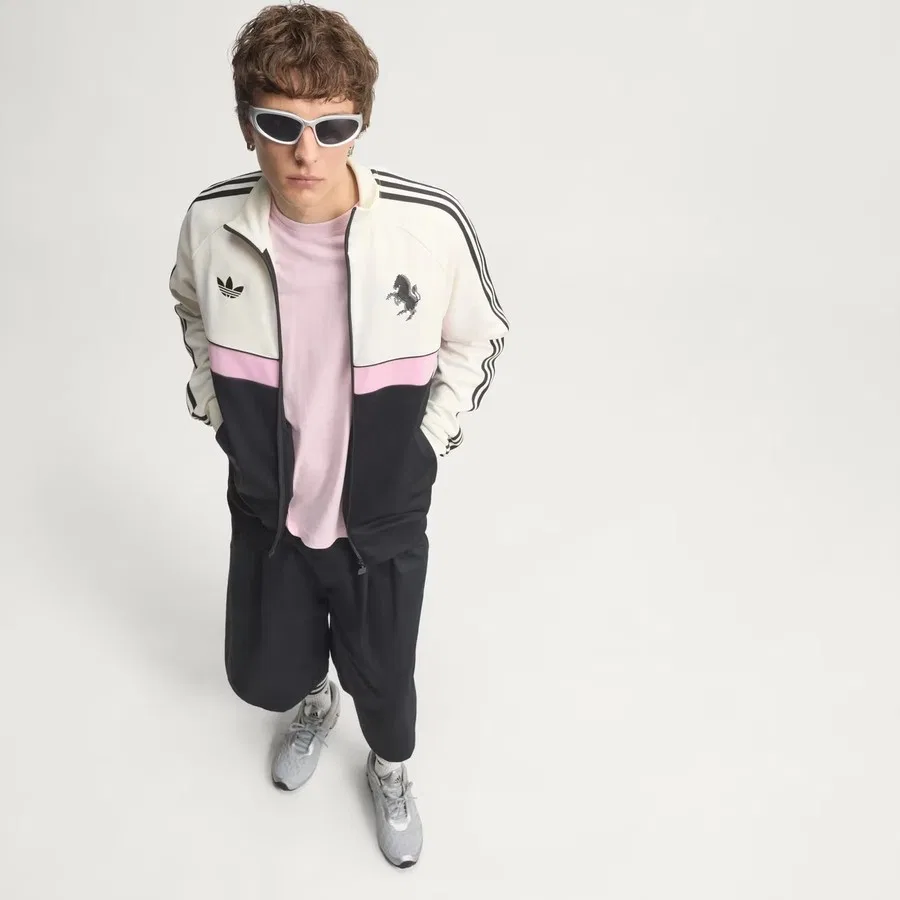 Мужской свитшот с флисовым воротником Juventus Turin OG adidas, Белый — фото 3