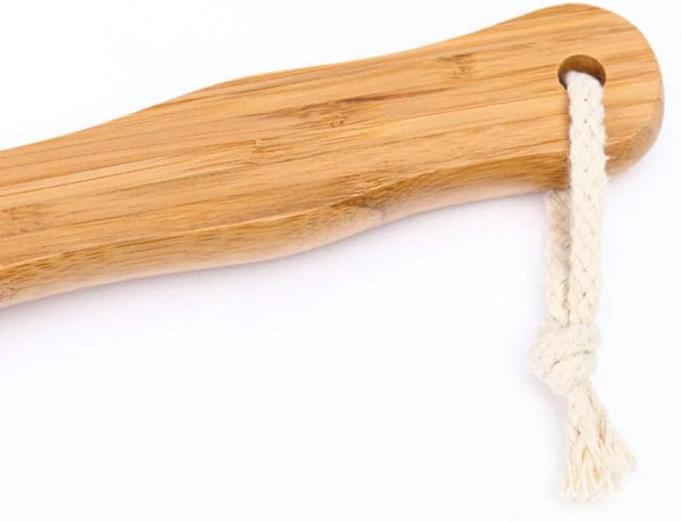 Массажная щетка для тела с длинной ручкой, Bamboo, SlimpleStudio, 35 см — фото 2