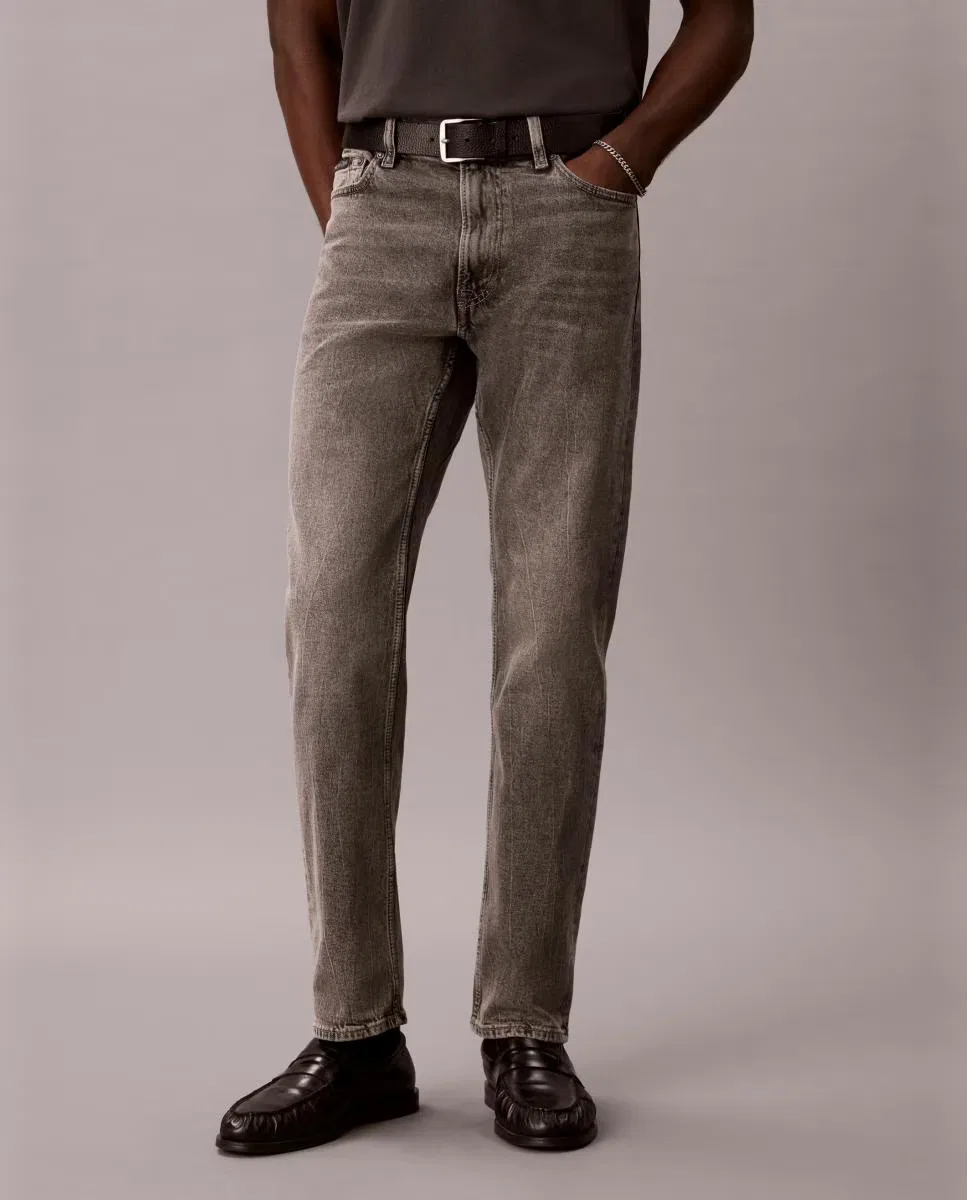 Мужское узкие джинсы, Vaquero Slim Straight 90s, Calvin Klein, серый — фото 2