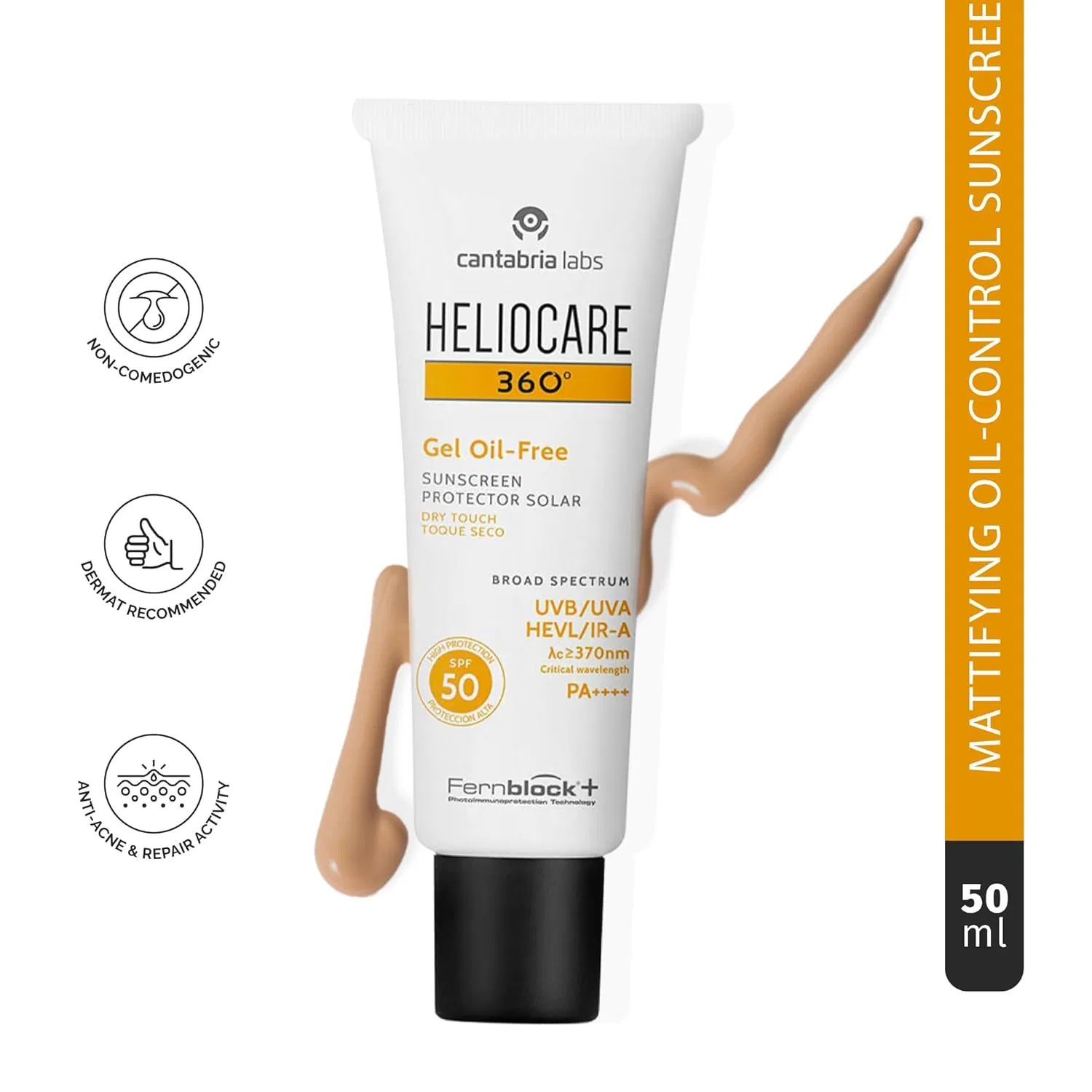 Солнцезащитный гель «360° Oil Free Gel Sunscreen SPF 50» от Heliocare Cantabria Labs Heliocare — фото 2