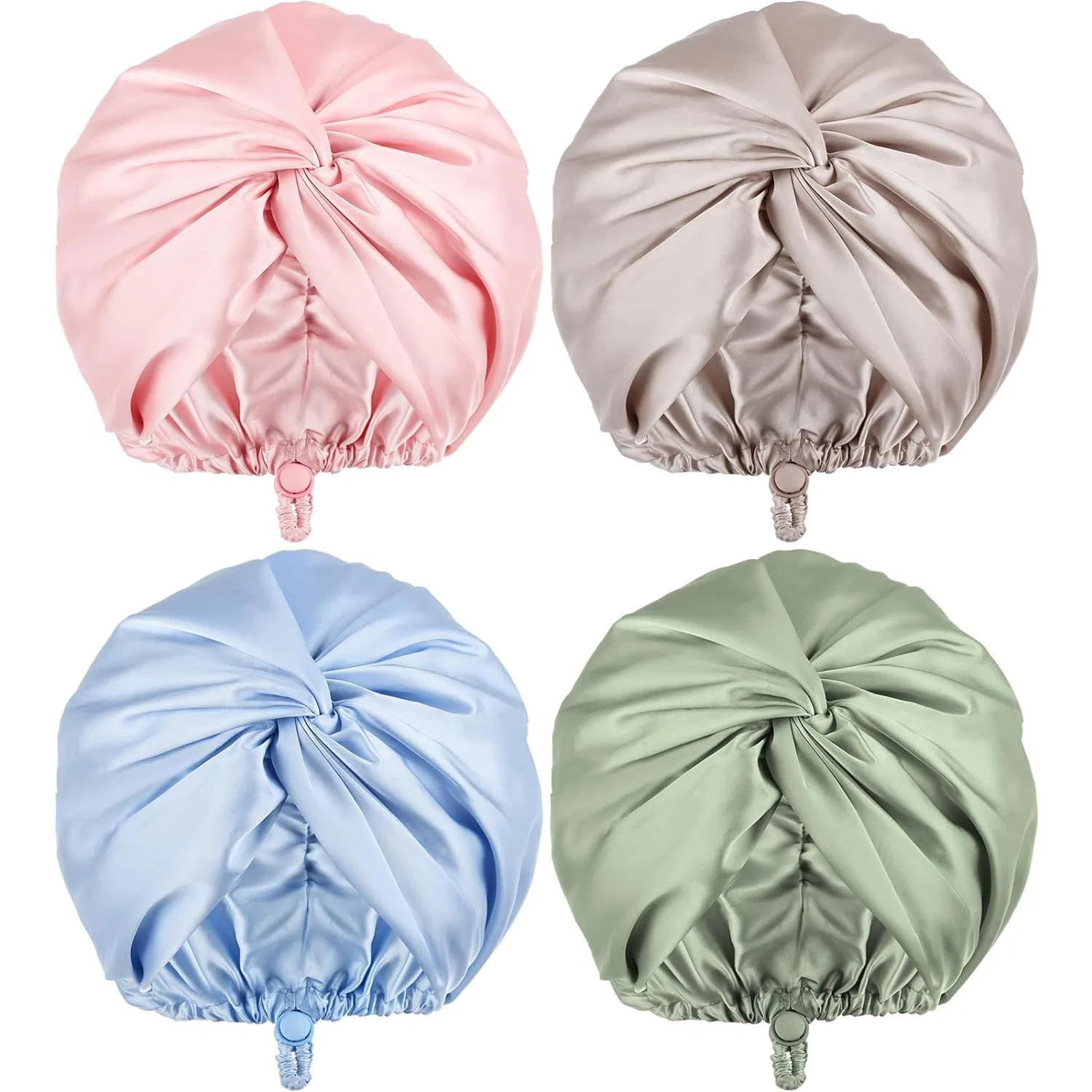 Шапочка для душа Satin, 4 шт, WWZ889, Розовый