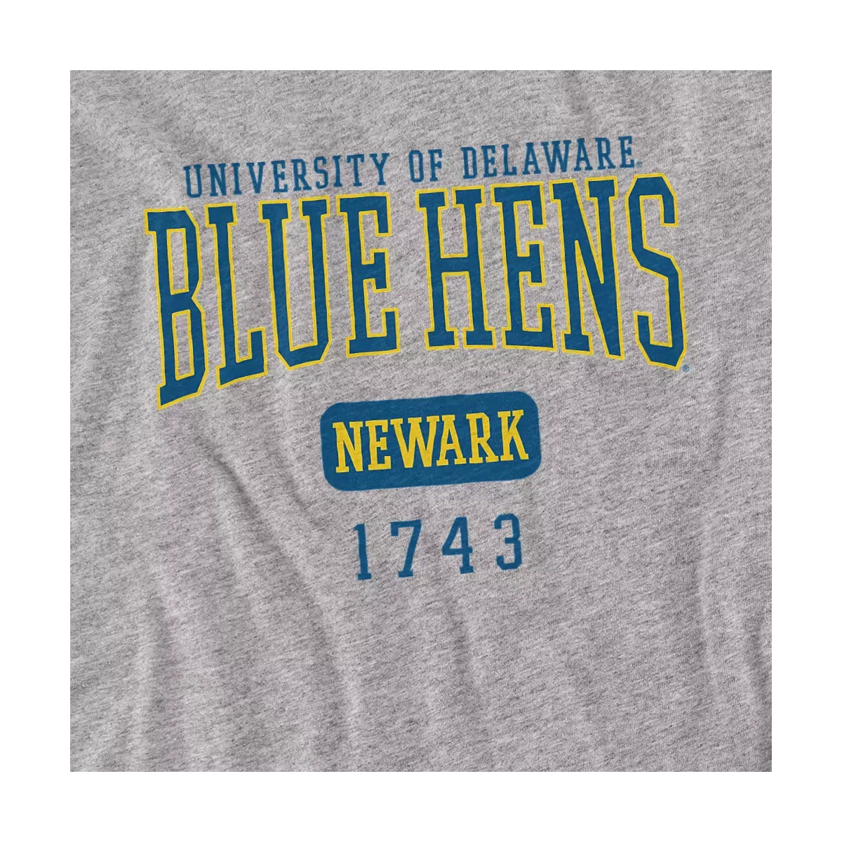 Детский боди-комбинезон с коротким рукавом NCAA University Of Delaware Est. Date Infant Snap Suit, Athletic Heather — фото 2