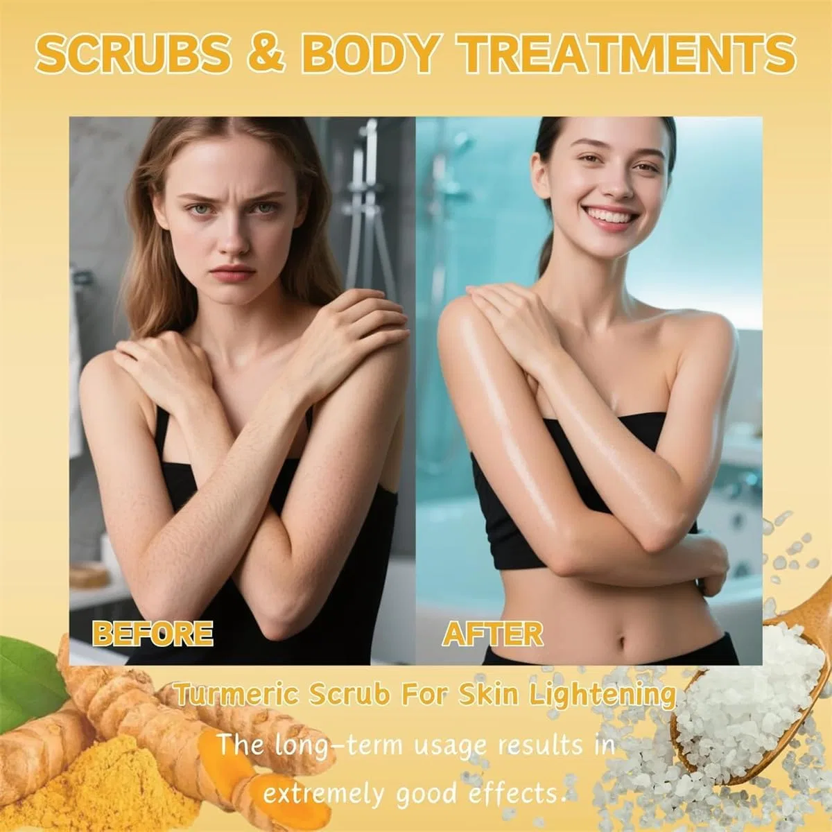 Скраб для тела Turmeric Body Scrub, Pelinuar, 100 г, 1 шт. — фото 4
