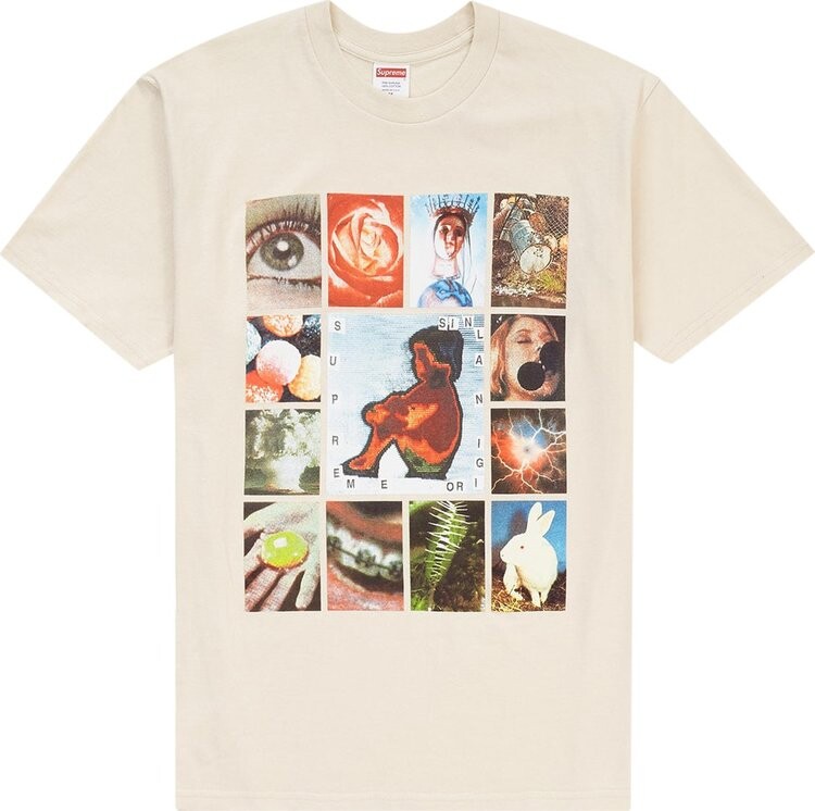 

Футболка Supreme Original Sin Tee 'Natural', загар, Белый, Футболка Supreme Original Sin Tee 'Natural', загар