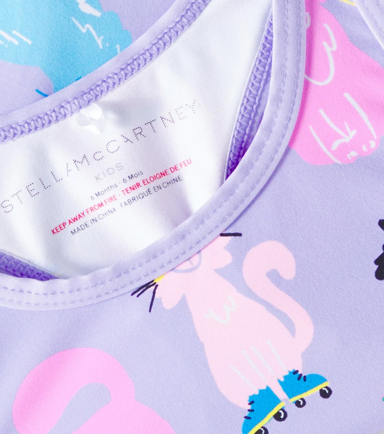 Раздельный купальник с принтом Stella Mccartney Kids, черный — фото 3