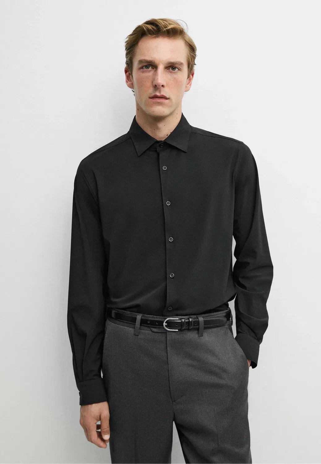 Рубашка Massimo Dutti, Black